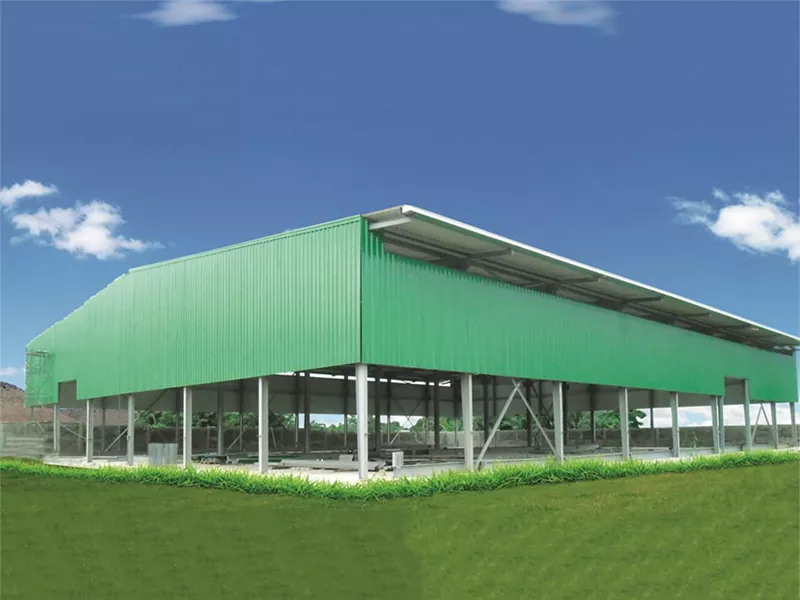 Çevre dostu prefabrik metal depo binası