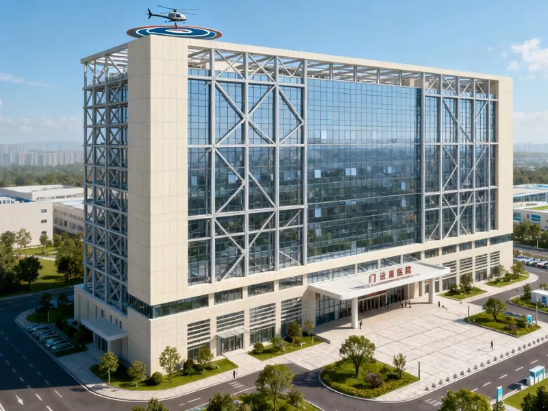 Yüksek Katlı Prefabrik Metal Hastane Binası