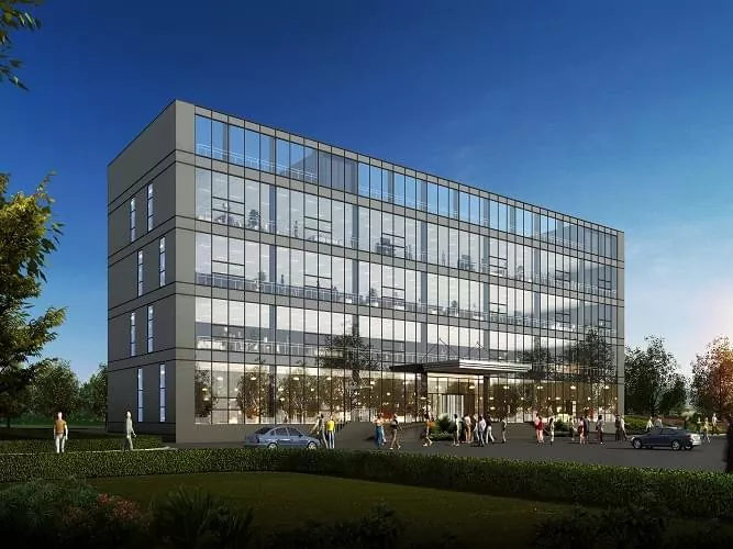 Modern prefabrik çelik ofis binası