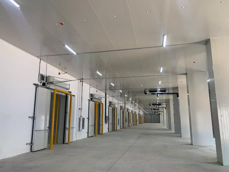 Soğutma için çelik yapı deposu